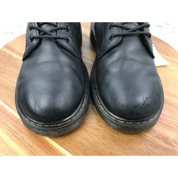 Dr. Martens 1460 J Black Leather Lace Up Casual Lifestyle Daily Boots Womens 5 - Picture 7 of 15